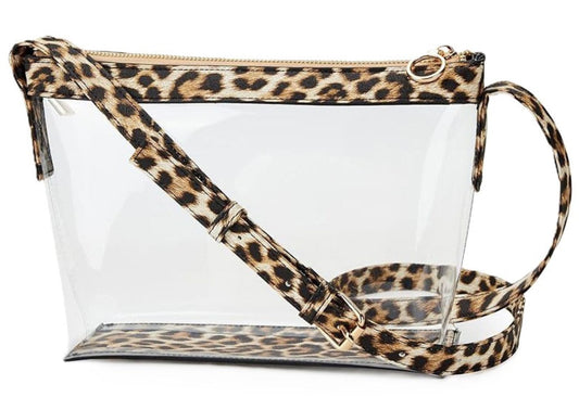 Clear Crossbody Bag Transparent PVC Stadium Shoulder Clutch Purse
