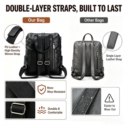 Convertible Backpack Purse Crossbody Tote Bag For Work