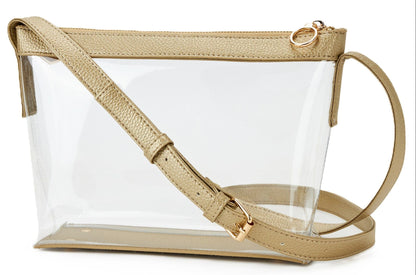 Clear Crossbody Bag Transparent PVC Stadium Shoulder Clutch Purse