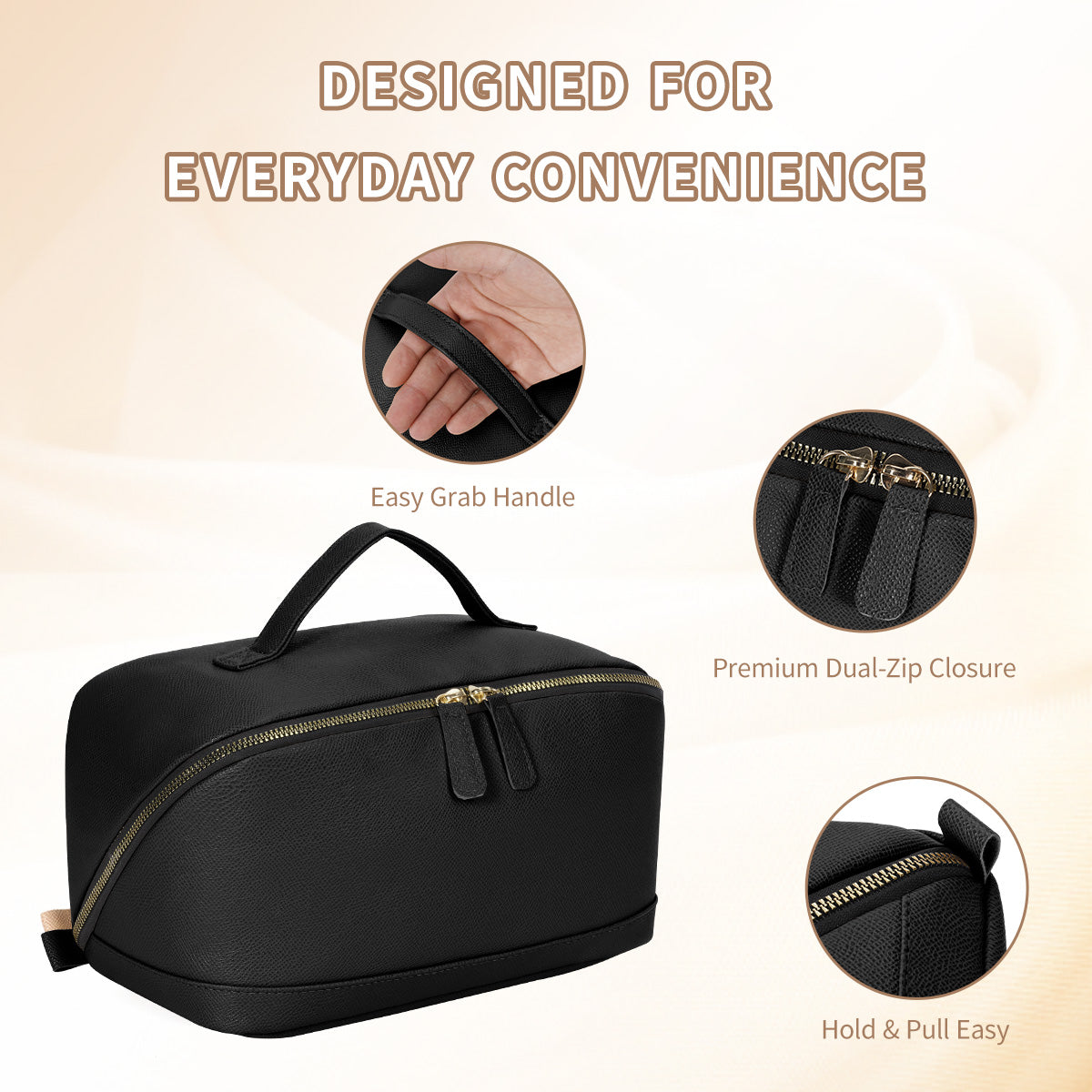 Makeup Bag Beauty Organizer Pouch Cosmetic Storage Case