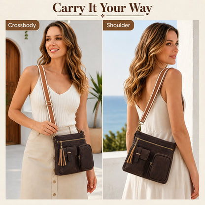 Multi Pocket Crossbody Bag Purse