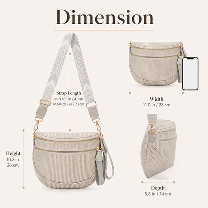 Woven Crossbody Bag Handy Shoulder Bag Saddle Purse