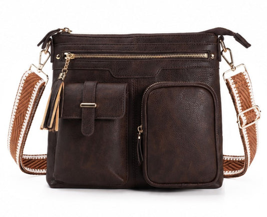 Multi Pocket Crossbody Bag Purse