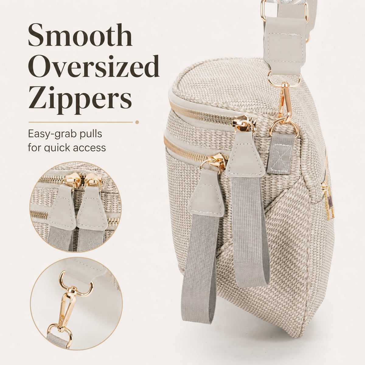 Woven Crossbody Bag Handy Shoulder Bag Saddle Purse