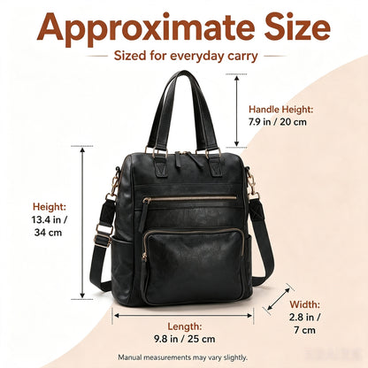 Convertible Backpack Purse Crossbody Tote Bag For Work