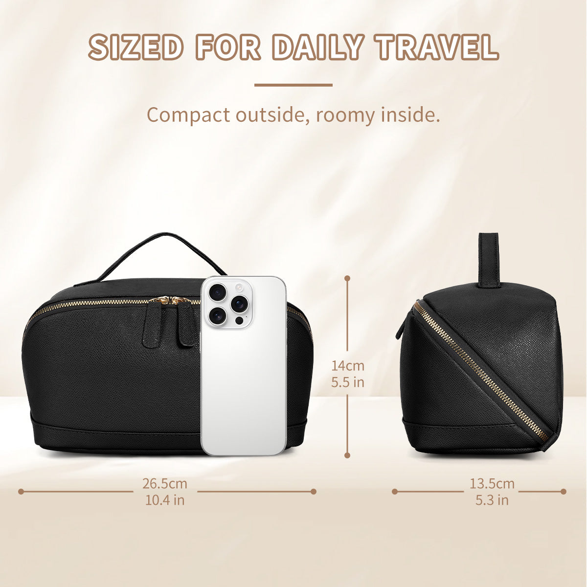 Makeup Bag Beauty Organizer Pouch Cosmetic Storage Case