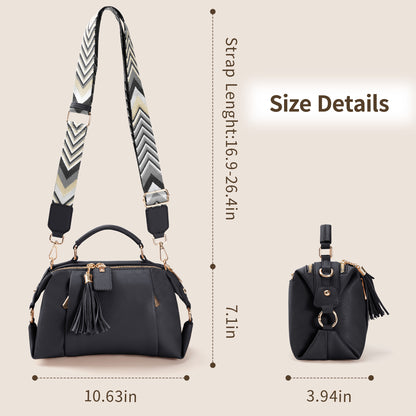 Tassel Handbag Shoulder Crossbody Bag Pillow Purse