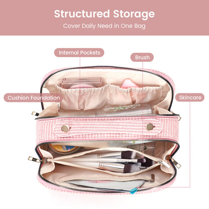 Handheld Makeup Pouch Cosmetic Bag Travel Toiletry Bag