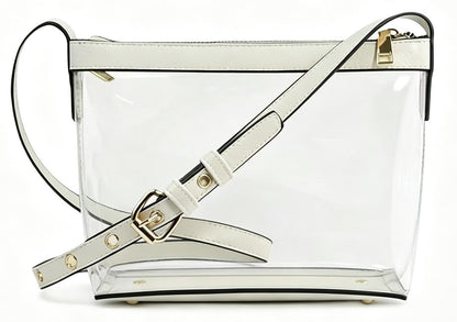 Clear Crossbody Bag Transparent PVC Stadium Shoulder Clutch Purse