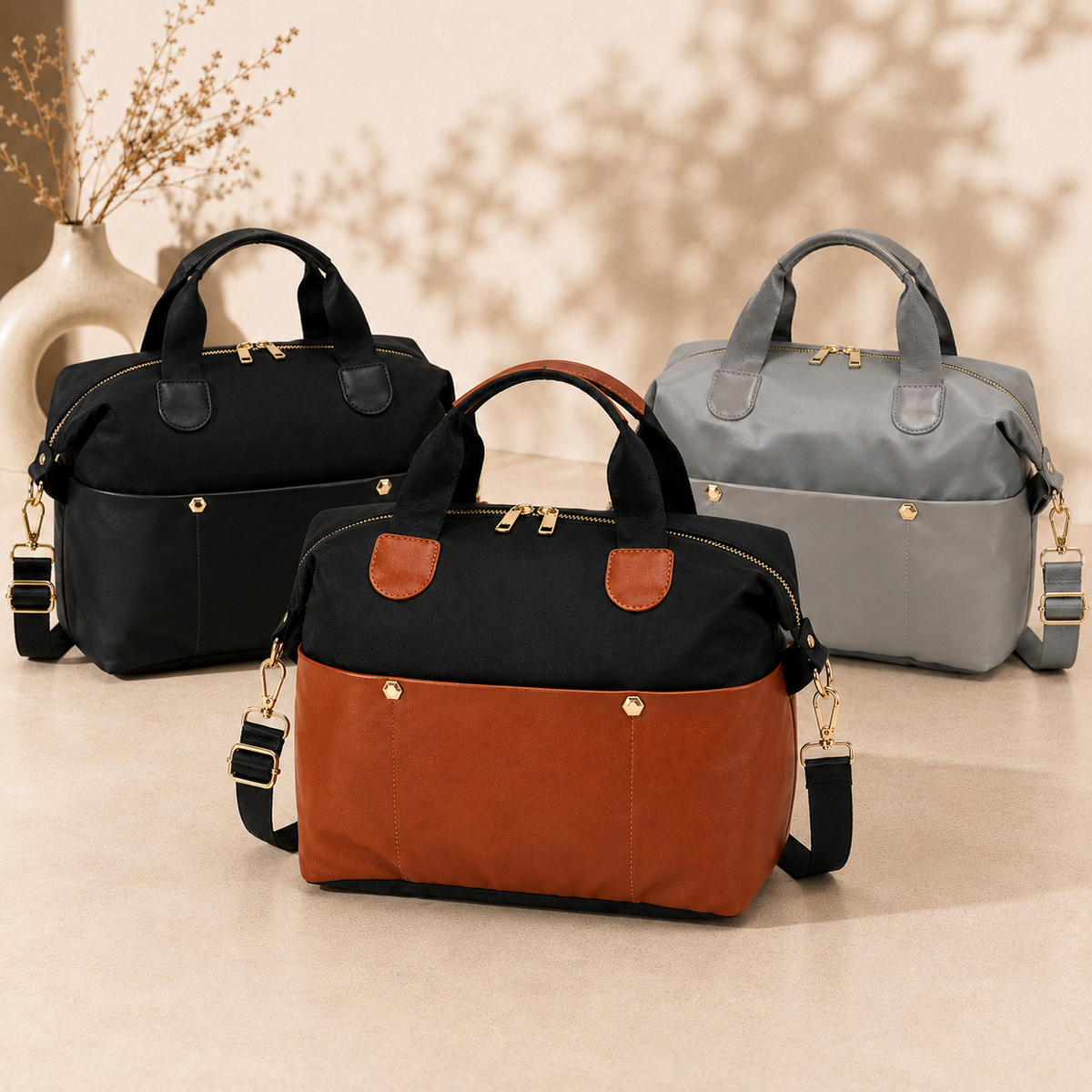 Boston Crossbody Bag  Hand Tote Everyday Satchel Handbag