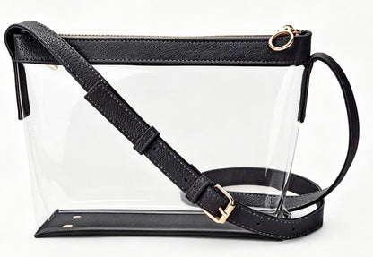 Clear Crossbody Bag Transparent PVC Stadium Shoulder Clutch Purse