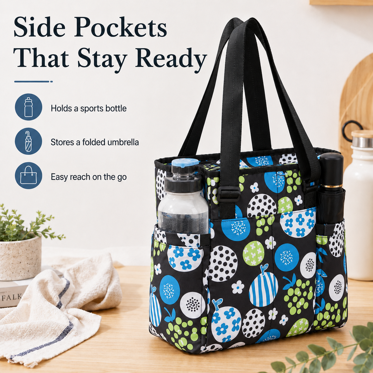 Causal Lunch Shoulder Bag Insulated Beach Tote Handbag