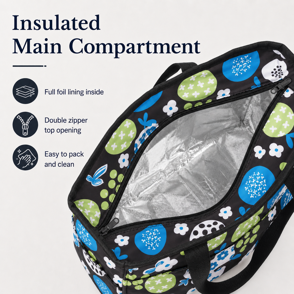 Causal Lunch Shoulder Bag Insulated Beach Tote Handbag