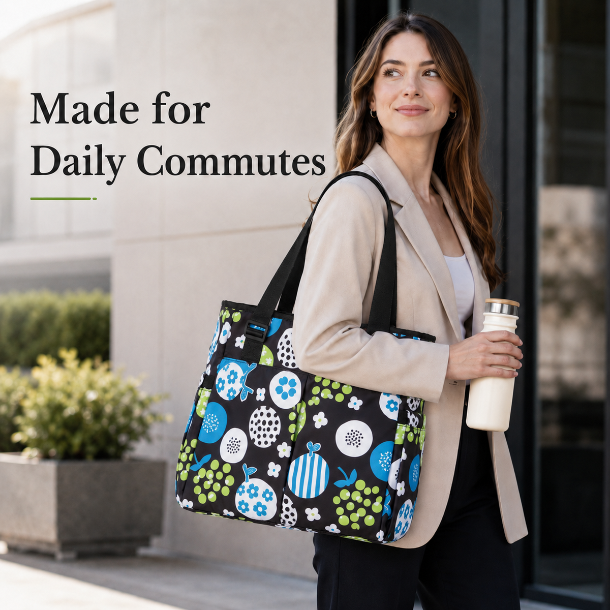 Causal Lunch Shoulder Bag Insulated Beach Tote Handbag