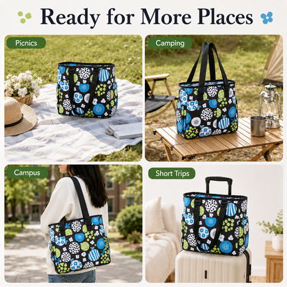 Causal Lunch Shoulder Bag Insulated Beach Tote Handbag