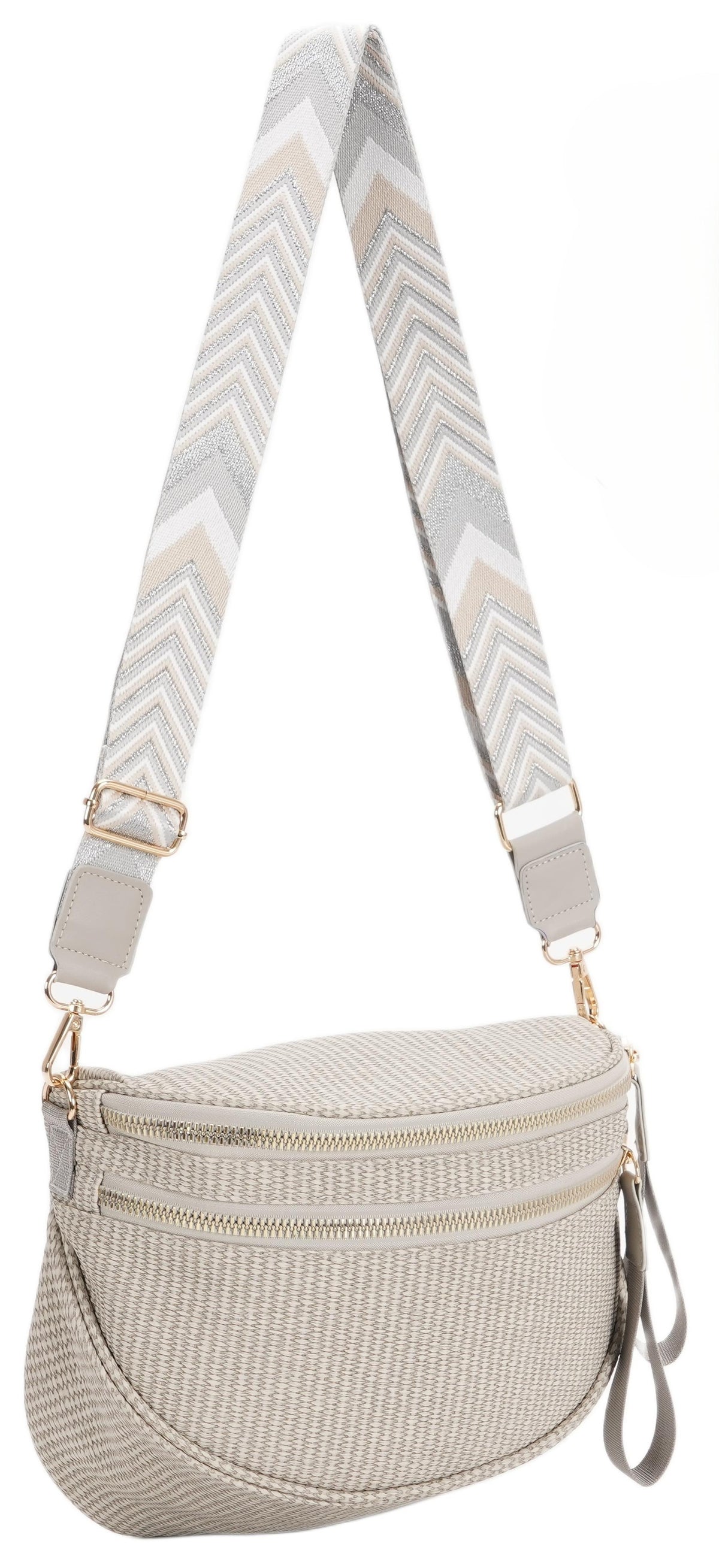 Woven Crossbody Bag Handy Shoulder Bag Saddle Purse